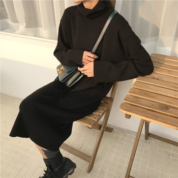 Knitted wool dress - Picture 1 of 4